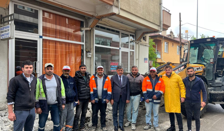 Başkan Aksun’dan Sahada Çalışan Personellere Ziyaret