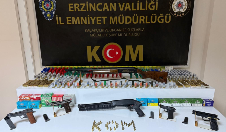 Erzincan’da Silah Operasyonu