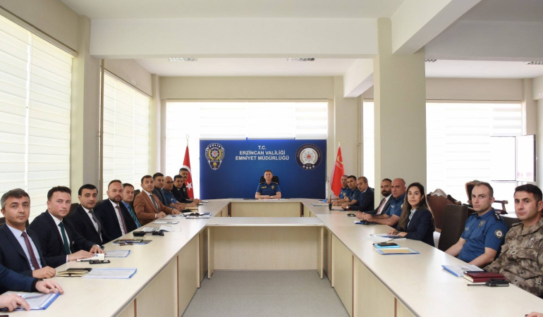 Erzincan Emniyeti’nden Stratejik Değerlendirme Toplantısı