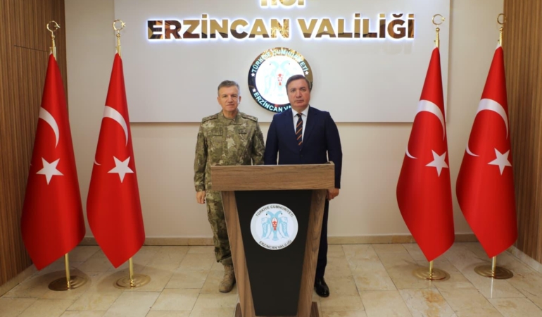 3. Ordu Komutanı Korgeneral Tuncay Altuğ’dan Erzincan Valisi Aydoğdu’ya Ziyaret