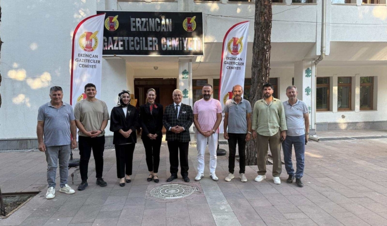 MHP Heyetinden Erzincan Gazeteciler Cemiyeti’ne Ziyaret