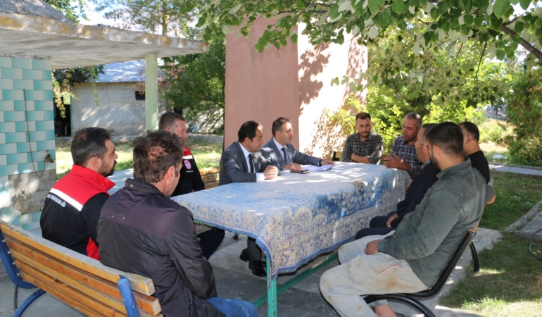 Saztepe Köyü’nde Şap Hastalığına Karşı Seferberlik