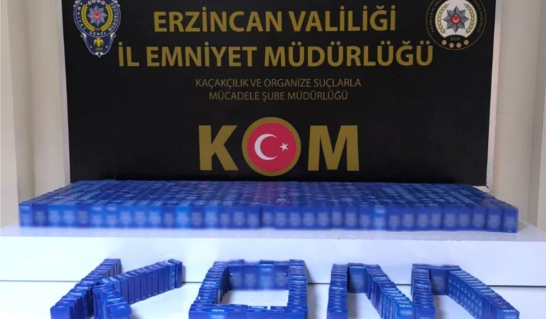 Erzincan’da Kaçak Sigara Operasyonu