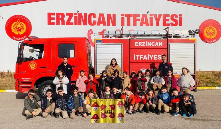 Öğrencilerinden İtfaiye Müdürlüğüne Ziyaret