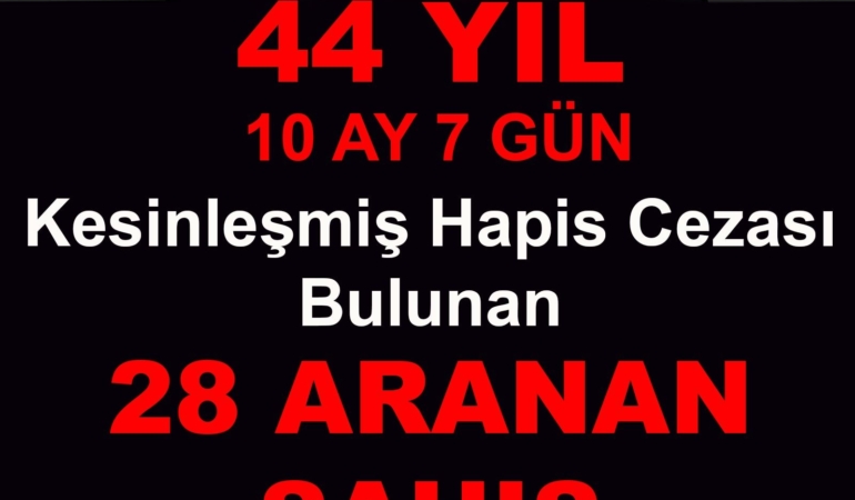 Erzincan Emniyeti’nden Aranan Şahıslara Yönelik Büyük Operasyon