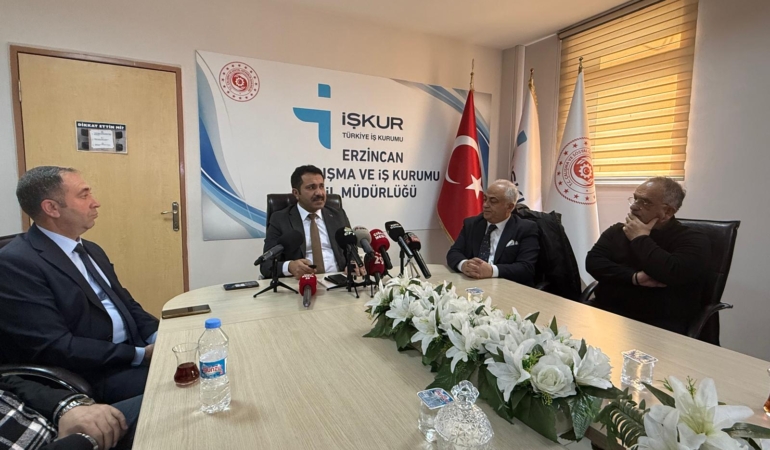 İŞKUR Erzincan’da 2025’te 4.093 Kişiye İstihdam Sağladı, 500 Milyon TL Destekle İşsizlik Azaltıldı
